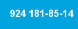 924 181-85-14